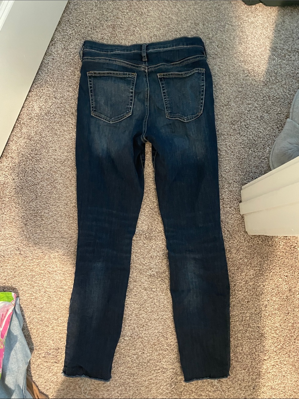 Gap true skinny Dark Blue High-Rise Button-Front Jeans size 8 29 - Picture 5 of 5